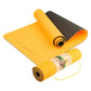 Powertrain Eco-friendly Dual Layer 8mm Yoga Mat | Orange | Non-slip Surface And Carry Strap For Ultimate Comfort And Portability