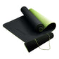 Powertrain Eco-Friendly TPE Pilates Exercise Yoga Mat 8mm - Black Green