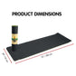 Powertrain Eco-Friendly TPE Pilates Exercise Yoga Mat 8mm - Black Green