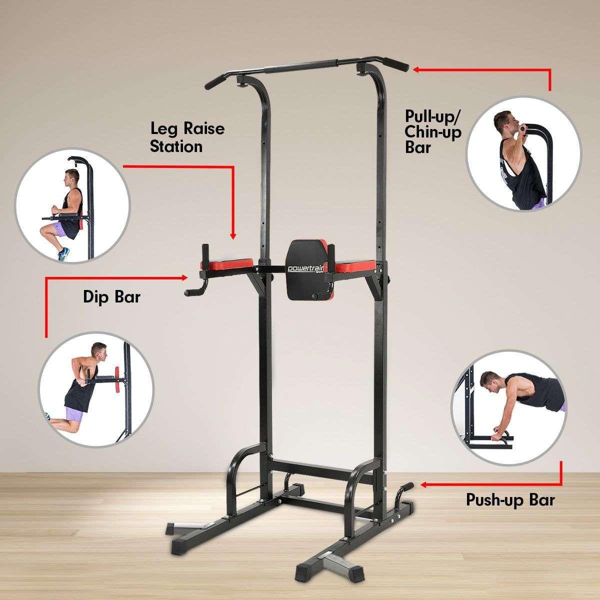 Powertrain Multi Station For Chin Ups Pull Ups And Dips