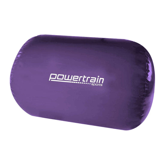 Powertrain Sports Inflatable Air Exercise Roller Gymnastics Gym Barrel 120 x 75cm Purple