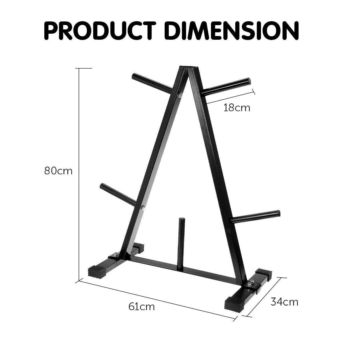 Powertrain Weight Plates Storage Home Gym Rack