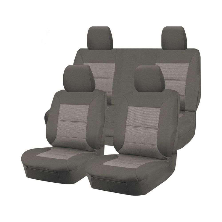 Premium Jacquard Seat Covers - For Nissan Frontier D23 Series 3-4 Dual Cab (2017-2022) - Magdasmall