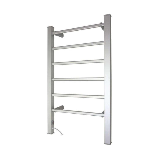 Pronti Heated Towel Rack Electric Bathroom Towel Rails Warmer 100w - Silver - Magdasmall