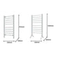 Pronti Heated Towel Rack With Timer Wall-mounted Freestanding Electric 160 Watts - Magdasmall