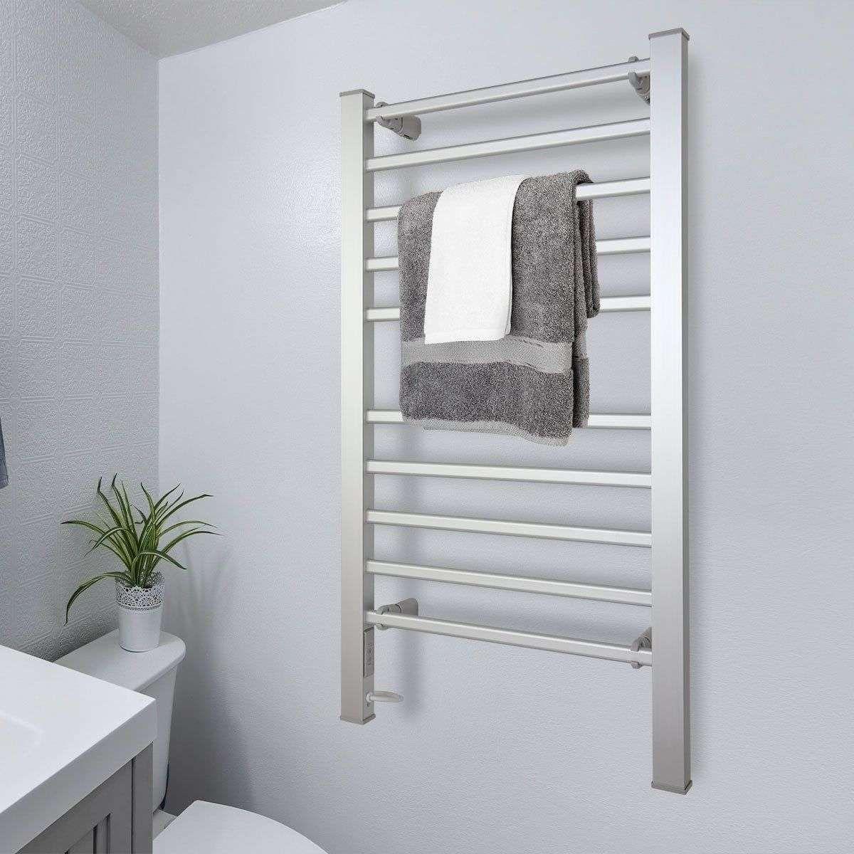 Pronti Heated Towel Rack With Timer Wall-mounted Freestanding Electric 160 Watts - Magdasmall