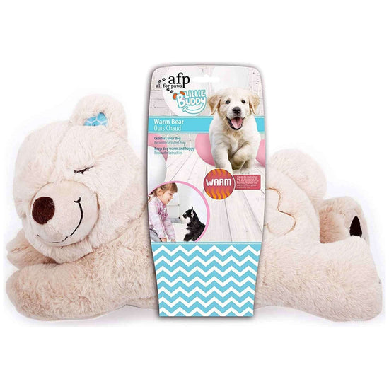 Puppy Warm Toy Bear Dog Heat Pack Comfort Plush Soft Toys Feeling Sleep Aid AFP