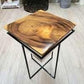 Pyramid Side Table/Corner Stool/Plant Stand Raintree Wood Natural Finish