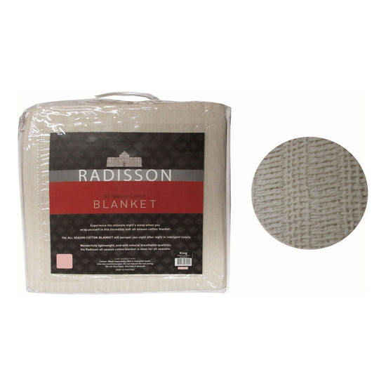 Radisson All Season Cotton Blanket Wheat SINGLE - Magdasmall
