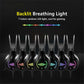 Rainbow Light Gaming Headset Flexible Microphone 7-Color Rainbow LED Lamp