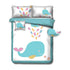 Ramesses Baby Blue Whale Kids Advventure 4 Pcs Comforter Set Single