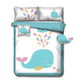 Ramesses Baby Blue Whale Kids Advventure 4 Pcs Comforter Set Single