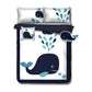 Ramesses Navy Whale Kids Advventure 4 Pcs Comforter Set Single