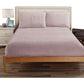 Ramesses Teddy Fleece Fitted Sheet Combo Set Dusty Pink Queen