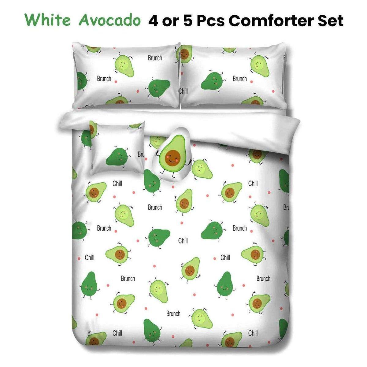 Ramesses White Avocado Kids Advventure 5 Pcs Comforter Set King