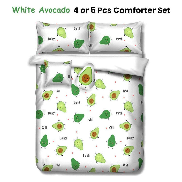 Ramesses White Avocado Kids Advventure 5 Pcs Comforter Set King