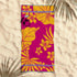 Rans Premium Cotton Jacquard Beach Towel Floral Hawaii 007 Pink - Magdasmall