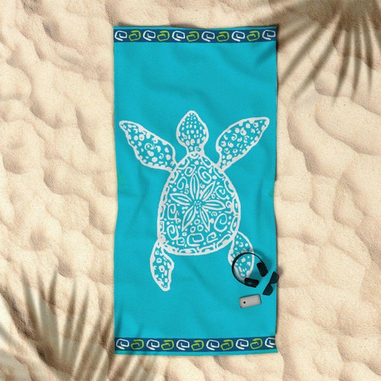 Rans Premium Cotton Jacquard Beach Towel Turtle - Magdasmall