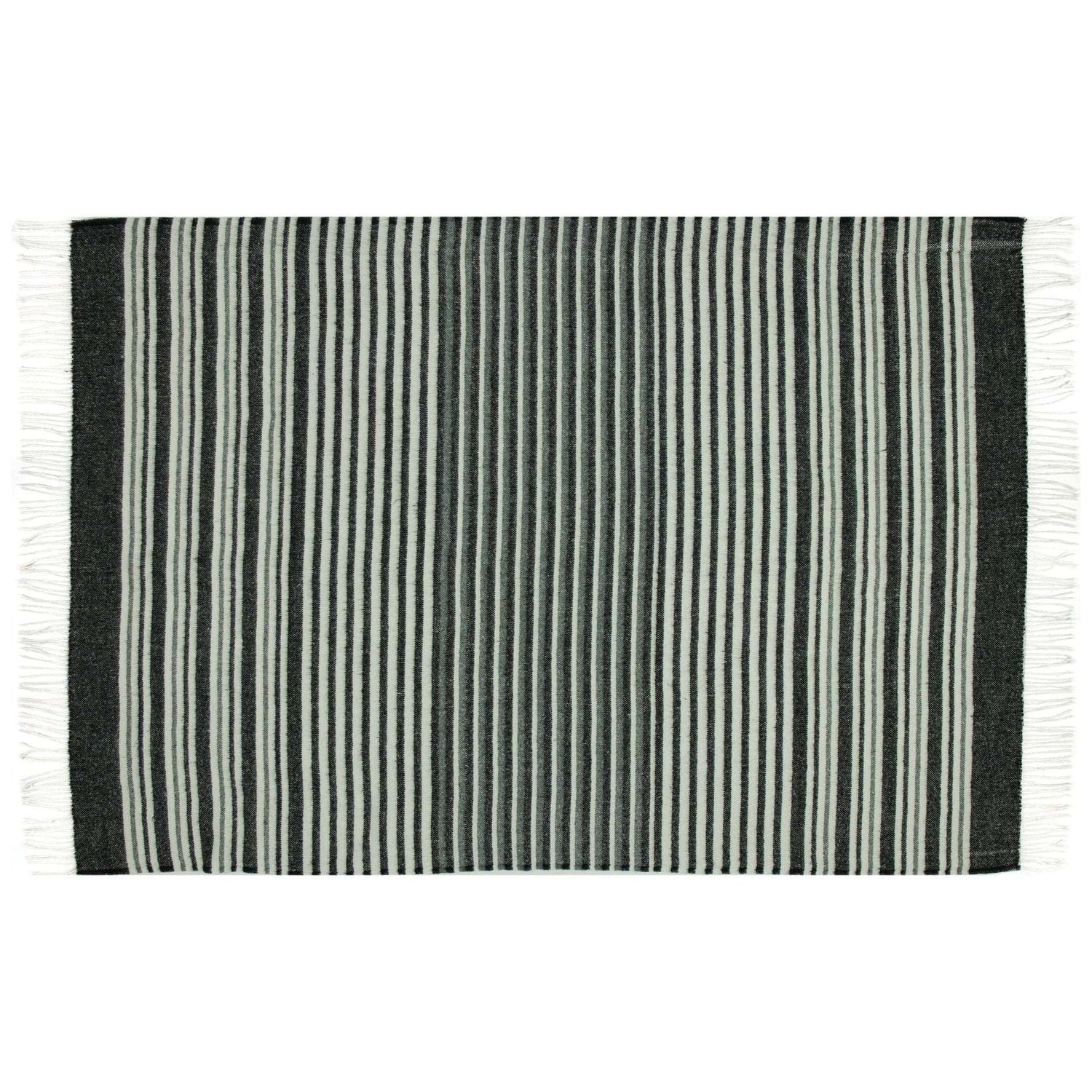 Richmond Throw - Reclaimed Wool Blend - Monochrome - Magdasmall