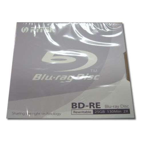 Ritek Blu-Ray BD-RE Rewritable 25GB 2X 130Min Jewel Case