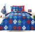 Robotic Blue Quilt Cover Set Single - Magdasmall