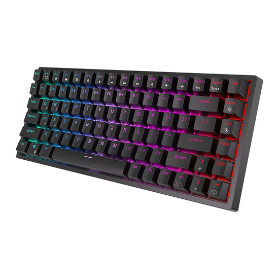 ROYAL KLUDGE RK84 Wireless Hot Swap Black 65% Mechanical Keyboard, Blue Switch