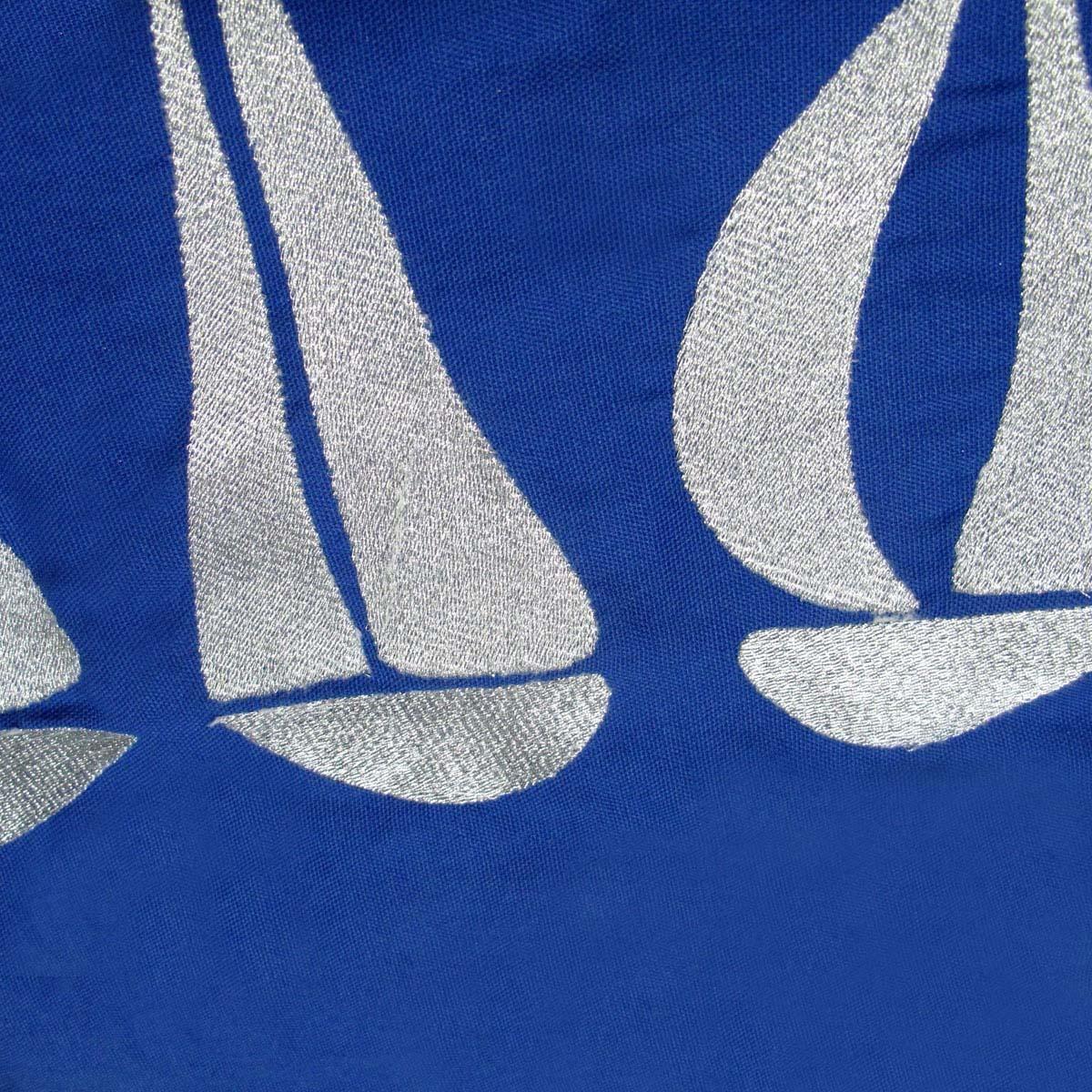 Sail Boats Cotton Embroidered European Pillowcase 65 x 65 cm - Magdasmall