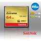 SanDisk 64GB Extreme CompactFlash Card with (write) 85MB/s and (Read)120MB/s - SDCFXSB-64G