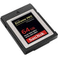 SanDisk 64GB Extreme PRO CFexpress Card Type B - SDCFE-064G-GN4NN READ 1500 MB/S WRITE 800MB/S