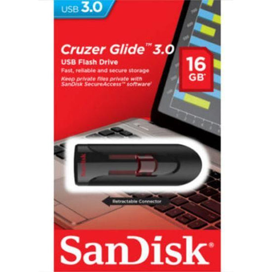 SANDISK SDCZ600-016G 16GB CZ600 CRUZER GLIDE USB 3.0 VERSION