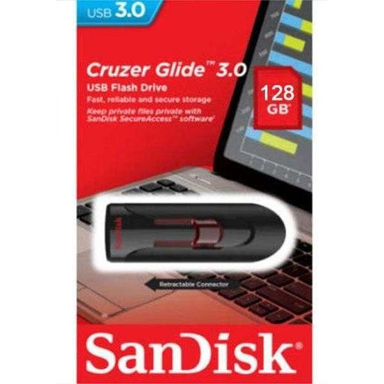 SANDISK SDCZ600-128G 128GB CZ600 CRUZER GLIDE USB 3.0 VERSION