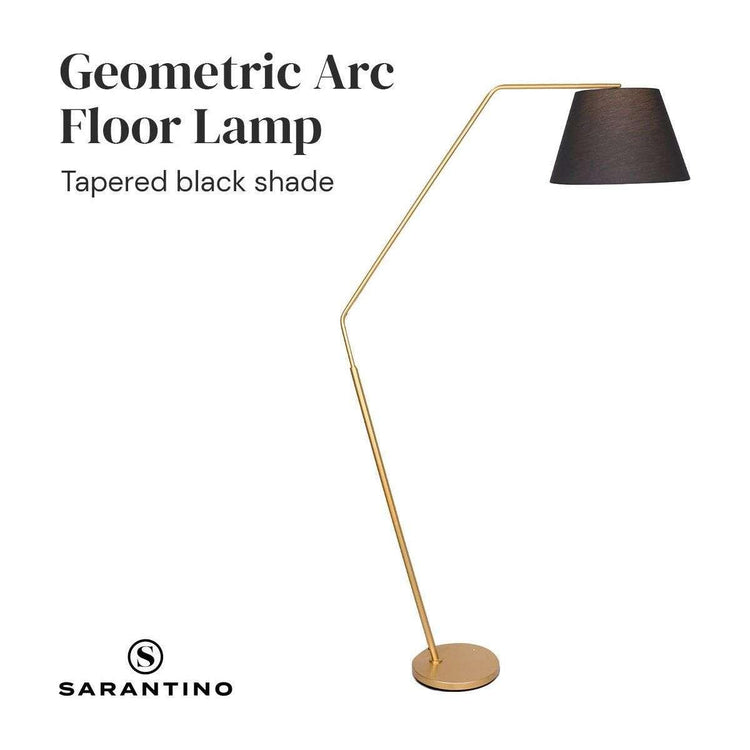 Sarantino Arc Floor Lamp with Empire Shade - Magdasmall