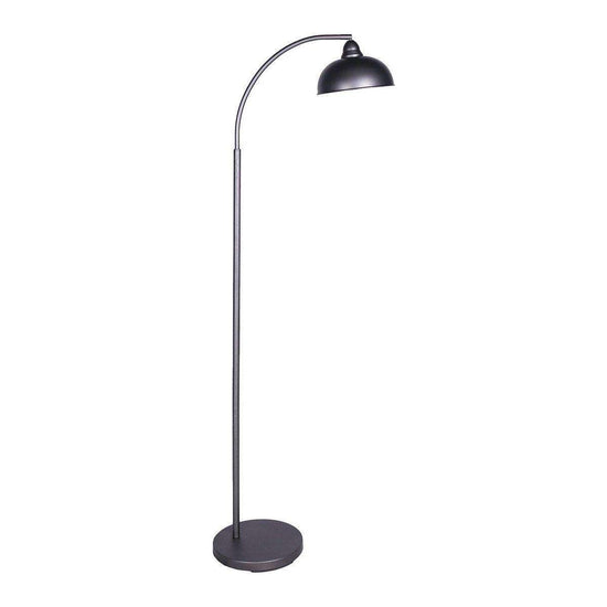 Sarantino Dark Grey Floor Lamp Industrial Chic Adjustable Angle - Magdasmall