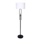 Sarantino Height-Adjustable Metal Floor Lamp Matte Black - Magdasmall