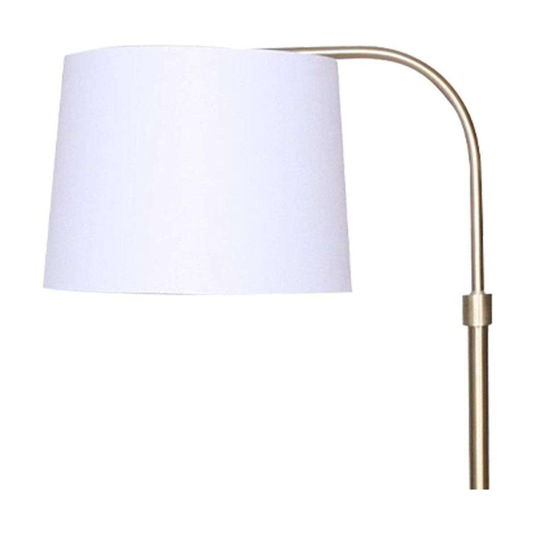 Sarantino Metal Floor Lamp Brass Finish Adjustable Height - Magdasmall