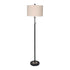 Sarantino Metal Floor Lamp with Cream Drum Shade - Magdasmall