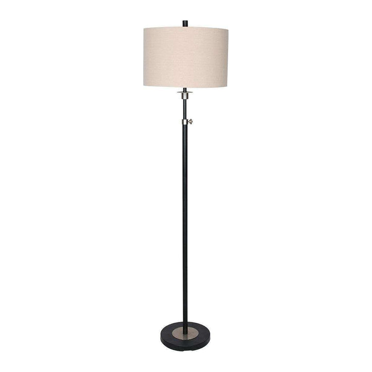 Sarantino Metal Floor Lamp with Cream Drum Shade - Magdasmall