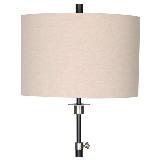 Sarantino Metal Floor Lamp with Cream Drum Shade - Magdasmall