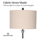 Sarantino Metal Floor Lamp with Cream Drum Shade - Magdasmall