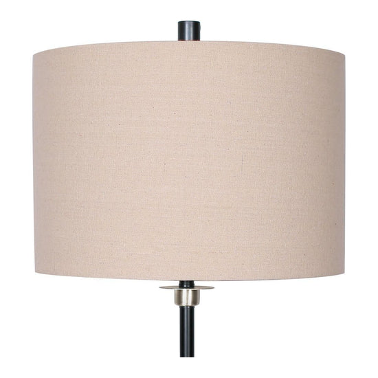 Sarantino Metal Table Lamp with Linen Drum Shade