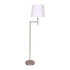 Sarantino Nickel Metal Arc Floor Lamp