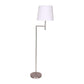 Sarantino Nickel Metal Arc Floor Lamp