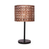 Sarantino Rattan Desk Lamp With Black Marble Base