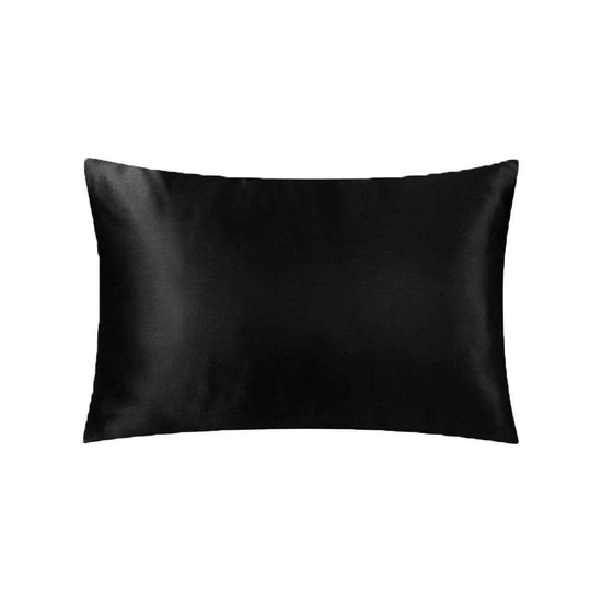 Satin Standard Pillowcase Black - Magdasmall