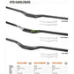 Satori EVO 35 Large - 355mm Rise Handlebar - Black MTB Trekking Universal 780mm Long