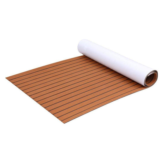 Seamanship EVA Foam Boat Flooring Mat Decking Sheet 240x90x0.6cm Dark Brown