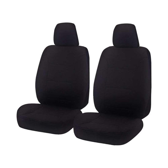 Seat Covers for FORD RANGER PX - PXII SERIES 10/2011 - ON SINGLE / SUPER / DUAL CAB FRONT 2 BUCKETS BLACK CHALLENGER