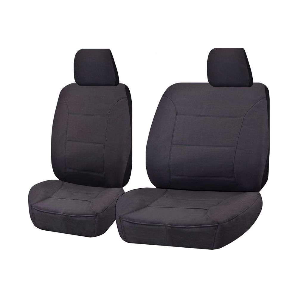 Seat Covers for FORD RANGER PX SERIES 10/2011 - 2016 SINGLE CAB CHASSIS FRONT BUCKET + _ BENCH CHARCOAL ALL TERRAIN