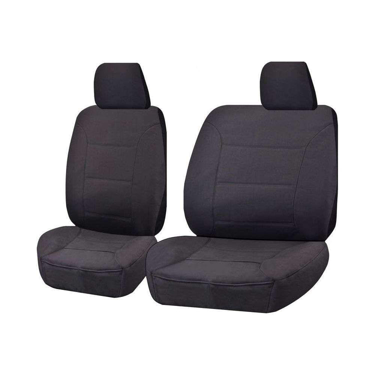 Seat Covers for HOLDEN COLORADO RG SERIES 06/2012 - 2016 SINGLE CAB CHASSIS UTILITY FRONT BUCKET + _ BENCH CHARCOAL CHALLENGER