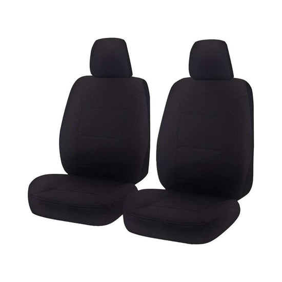 Seat Covers for HOLDEN COLORADO RG SERIES F 06/2012 - ON SINGLE / DUAL FRONT 2X BUCKETS BLACK ALL TERRAIN